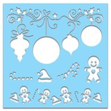 Polkadoodles 6x6 Inch Creative Stencil Bauble (PD7447)
