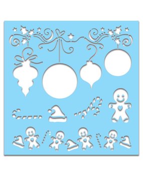 Polkadoodles 6x6 Inch Creative Stencil Bauble (PD7447) Polkadoodles 6x6 Inch Creative Stencil Bauble (PD7447)