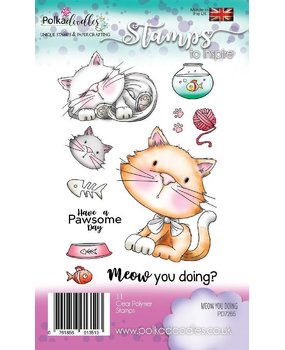 Polkadoodles Meow You Doing Clear Stamps (PD7265) Polkadoodles Meow You Doing Clear Stamps (PD7265)