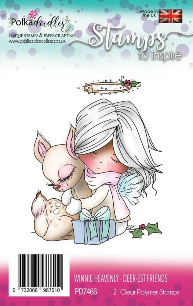 Polkadoodles Winnie Heavenly Deer-est Friends Clear Stamps (PD7466) Polkadoodles Winnie Heavenly Deer-est Friends Clear Stamps (PD7466)