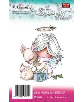 Polkadoodles Winnie Heavenly Deer-est Friends Clear Stamps (PD7466) Polkadoodles Winnie Heavenly Deer-est Friends Clear Stamps (PD7466)