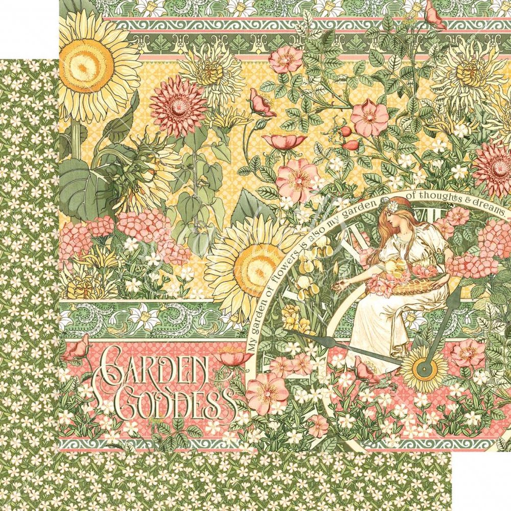 Graphic 45 Garden Goddess 8x8 Inch Paper Pad (4501752) Graphic 45 Garden Goddess 8x8 Inch Paper Pad (4501752)