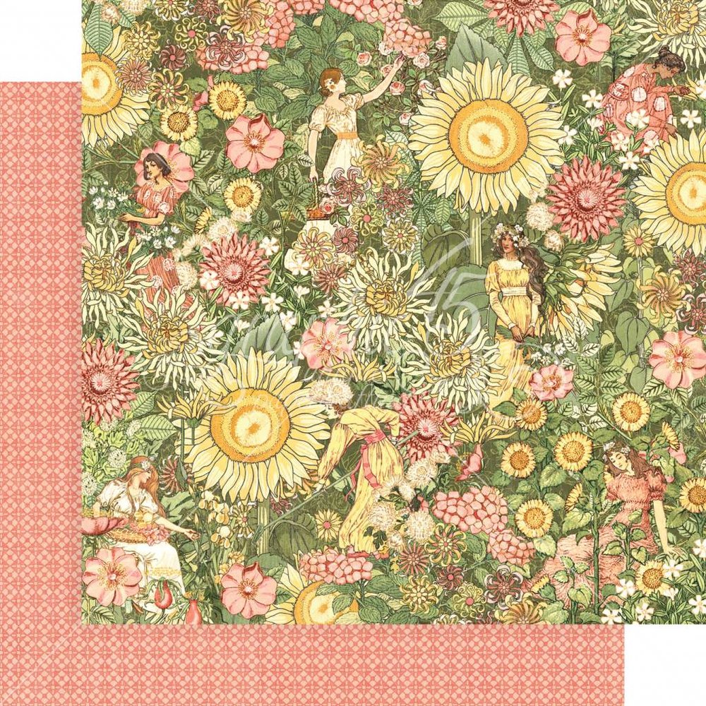 Graphic 45 Garden Goddess 8x8 Inch Paper Pad (4501752) Graphic 45 Garden Goddess 8x8 Inch Paper Pad (4501752)