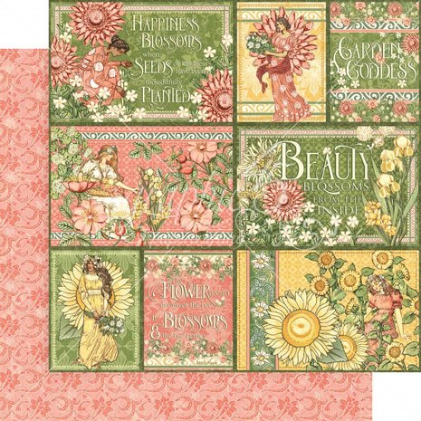 Graphic 45 Garden Goddess 8x8 Inch Paper Pad (4501752) Graphic 45 Garden Goddess 8x8 Inch Paper Pad (4501752)