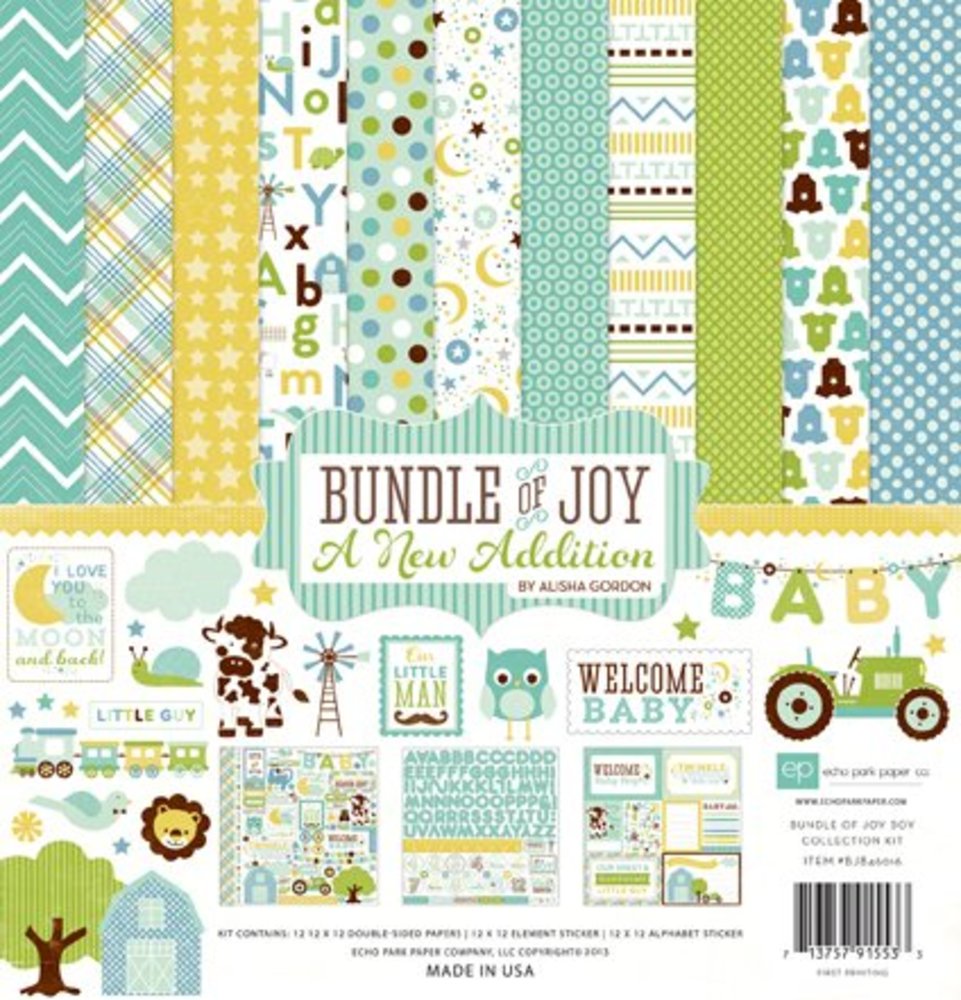 Echo Park Bundle Of Joy 2 Boy 12x12 Inch Collection Kit (BJBT78016) Echo Park Bundle Of Joy 2 Boy 12x12 Inch Collection Kit (BJBT78016)
