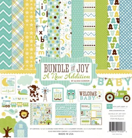Echo Park Bundle Of Joy 2 Boy 12x12 Inch Collection Kit (BJBT78016) Echo Park Bundle Of Joy 2 Boy 12x12 Inch Collection Kit (BJBT78016)