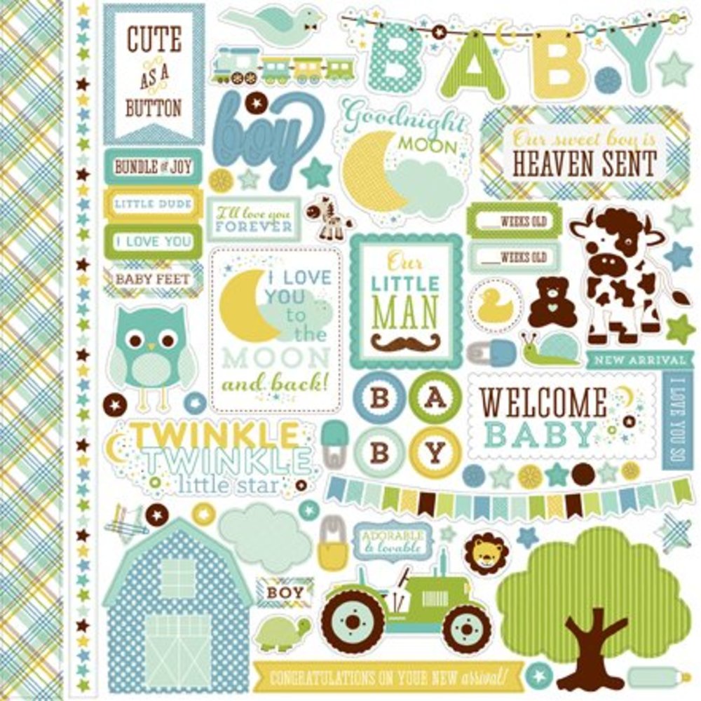 Echo Park Bundle Of Joy 2 Boy 12x12 Inch Collection Kit (BJBT78016) Echo Park Bundle Of Joy 2 Boy 12x12 Inch Collection Kit (BJBT78016)