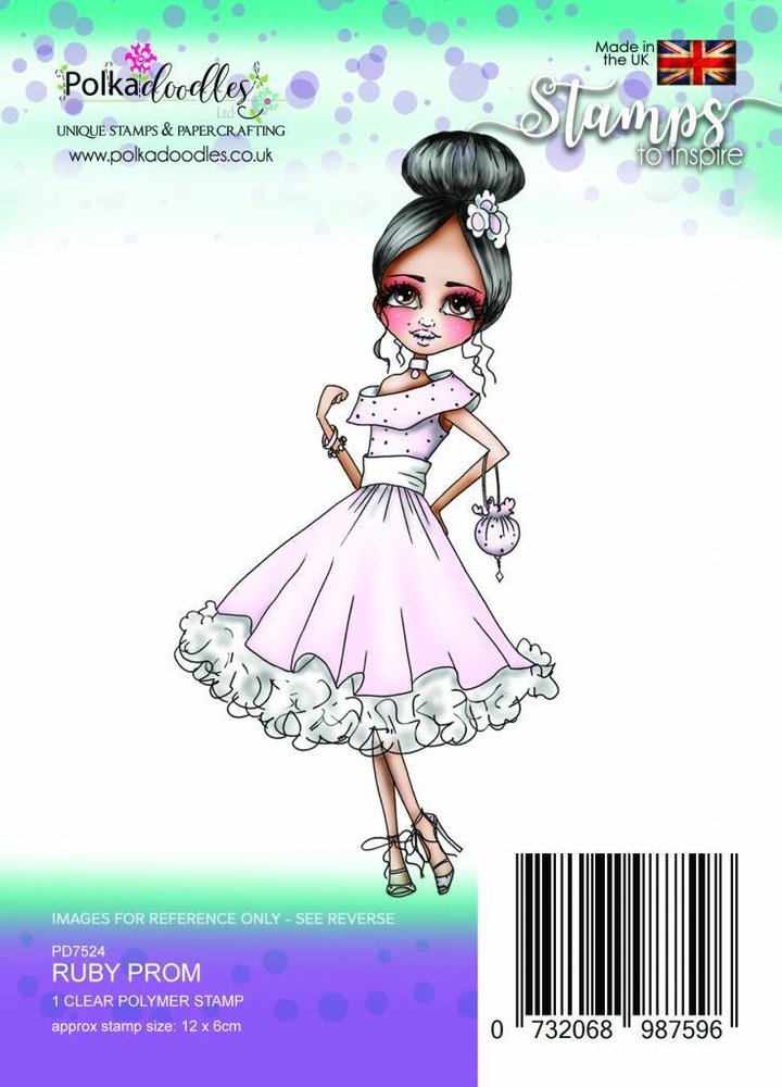 Polkadoodles Ruby Prom Clear Stamp (PD7524) Polkadoodles Ruby Prom Clear Stamp (PD7524)