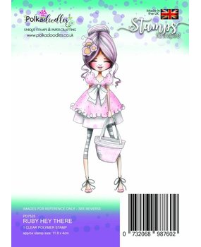 Polkadoodles Ruby Hey There Clear Stamp (PD7525)