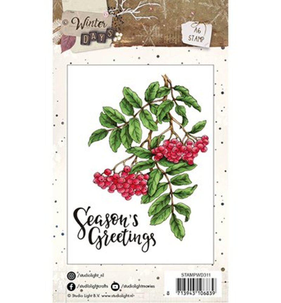 Studio Light Winter Days Clear Stamps (STAMPWD311) Studio Light Winter Days Clear Stamps (STAMPWD311)