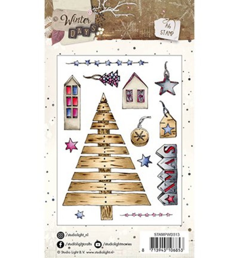 Studio Light Winter Days Clear Stamps (STAMPWD313) Studio Light Winter Days Clear Stamps (STAMPWD313)