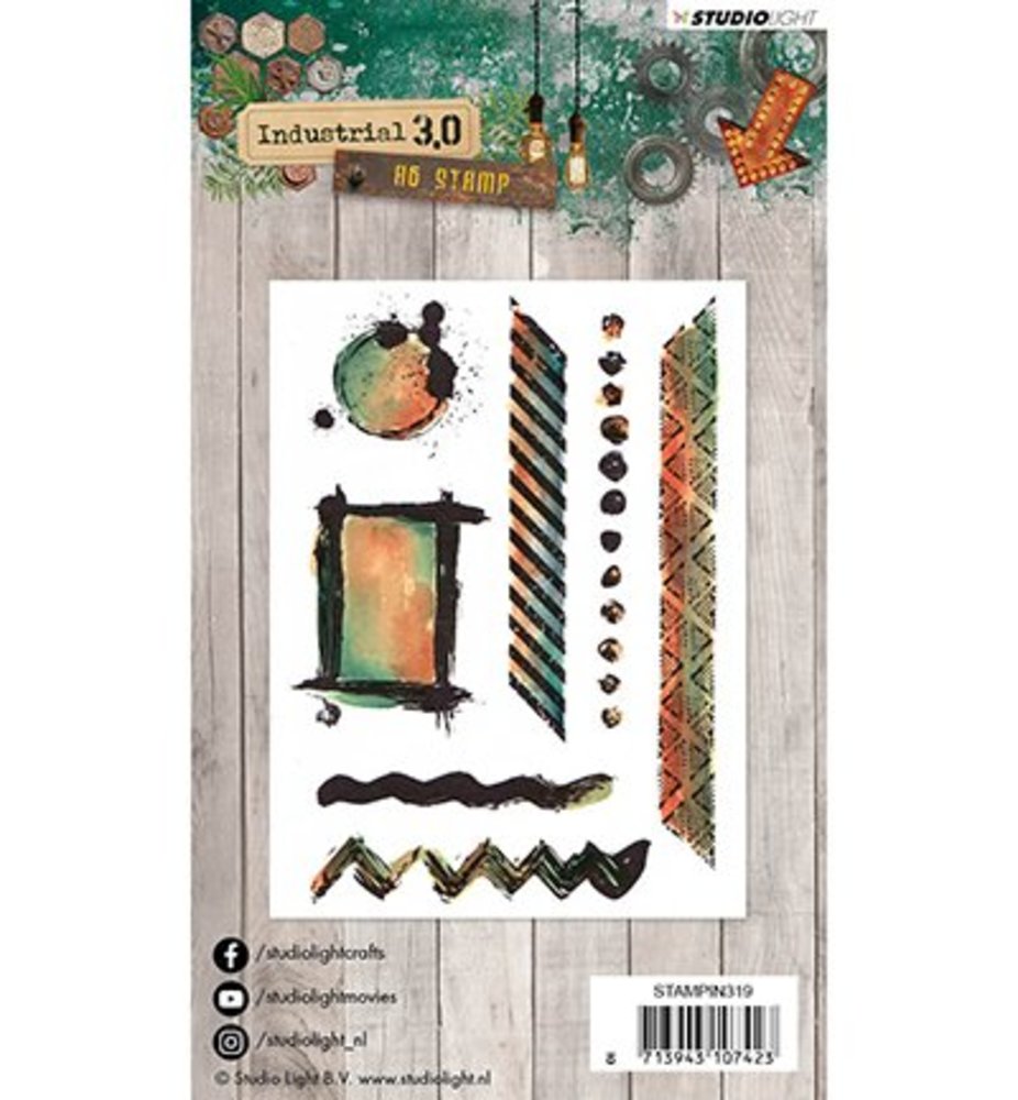 Studio Light Industrial 3.0 Clear Stamps (STAMPIN319)