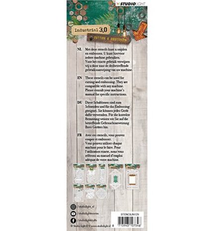 Studio Light Industrial 3.0 Snij- & Embossing Mal (STENCILIN129)