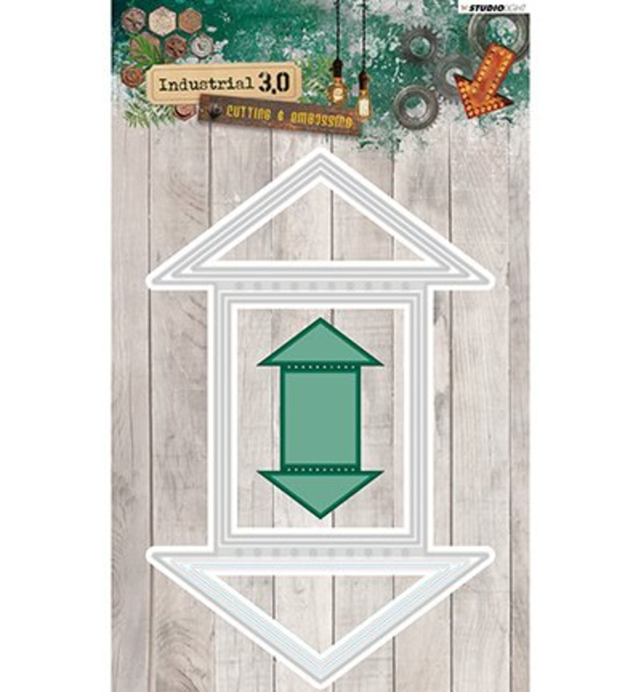 Studio Light Industrial 3.0 Snij- & Embossing Mal (STENCILIN132) Studio Light Industrial 3.0 Snij- & Embossing Mal (STENCILIN132)