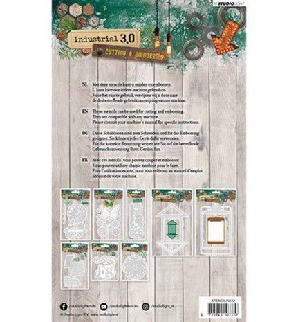 Studio Light Industrial 3.0 Snij- & Embossing Mal (STENCILIN132) Studio Light Industrial 3.0 Snij- & Embossing Mal (STENCILIN132)