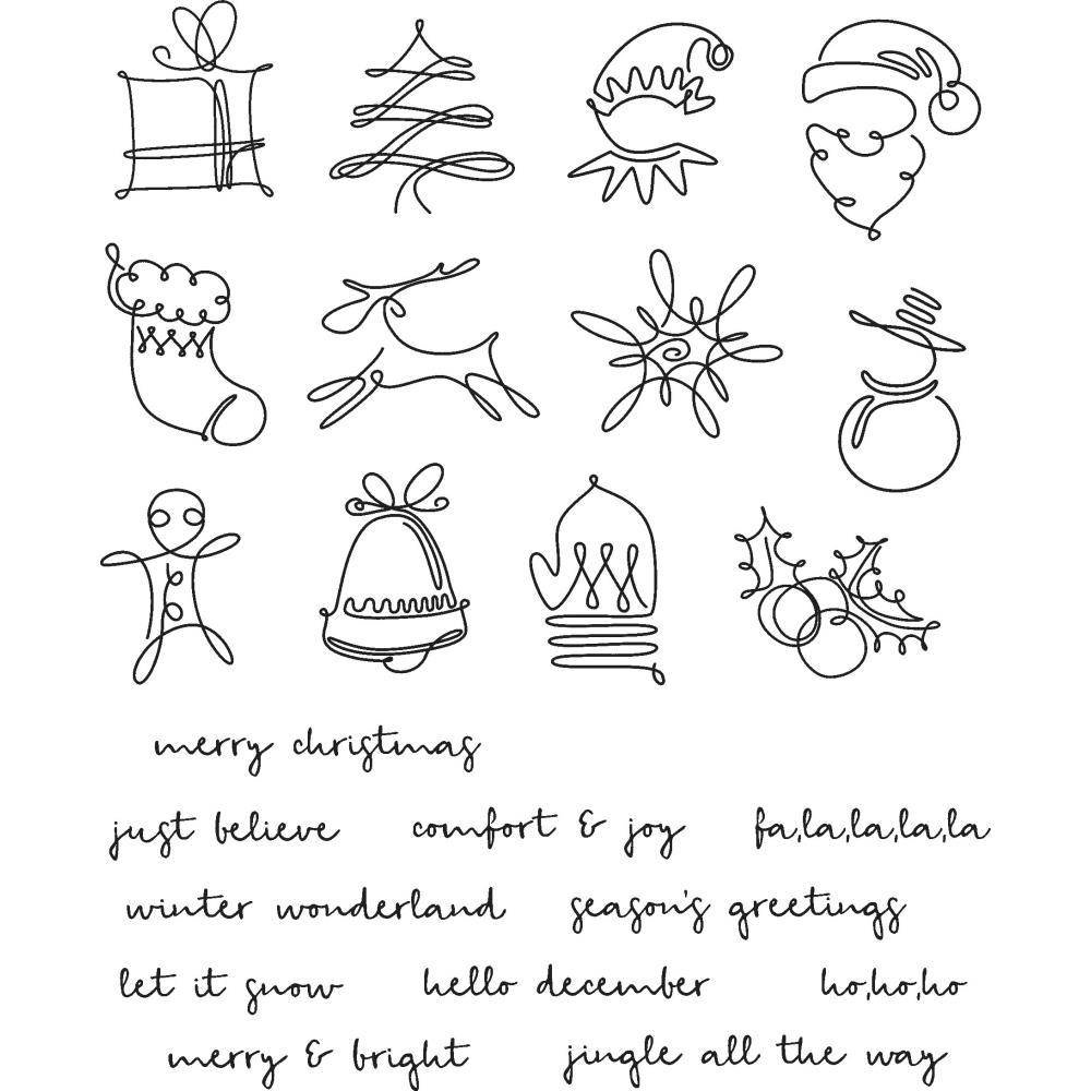 Stampers Anonymous Cling Stamps December Doodles (CMS355) Stampers Anonymous Cling Stamps December Doodles (CMS355)