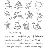 Stampers Anonymous Cling Stamps December Doodles (CMS355)