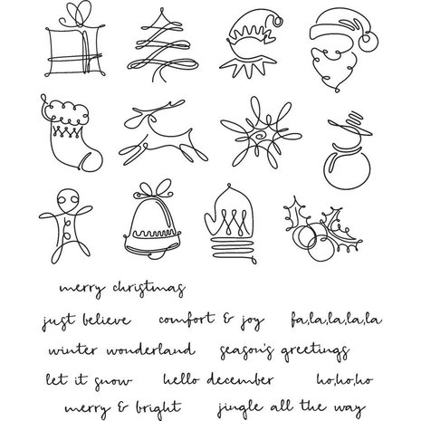 Stampers Anonymous Cling Stamps December Doodles (CMS355) Stampers Anonymous Cling Stamps December Doodles (CMS355)