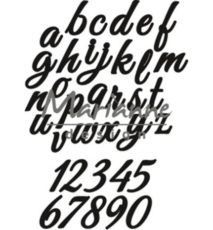 Marianne Design Craftable Classic Alphabet Lower Case & Numbers (CR1453)