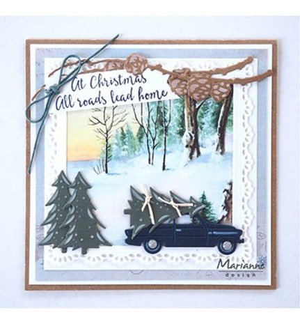 Marianne Design Creatable Driving Home For Christmas (LR0567) Marianne Design Creatable Driving Home For Christmas (LR0567)