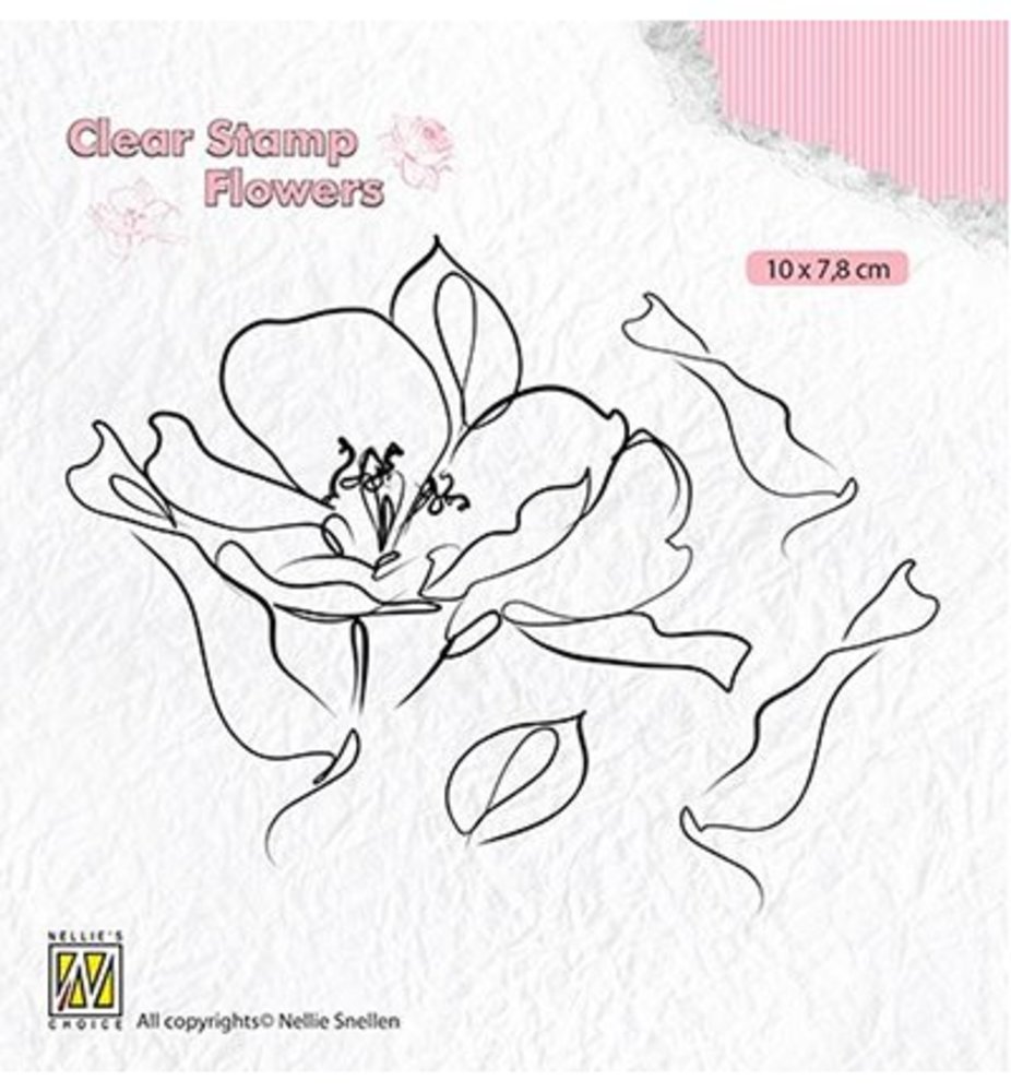 Nellie Snellen Wild Rose Clear Stamps (FLO018)