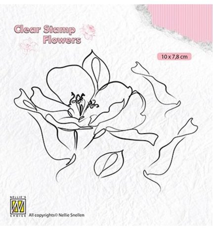 Nellie Snellen Wild Rose Clear Stamps (FLO018)