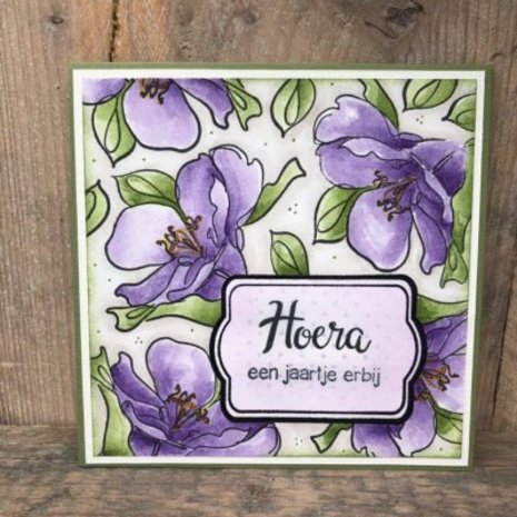 Nellie Snellen Wild Rose Clear Stamps (FLO018)