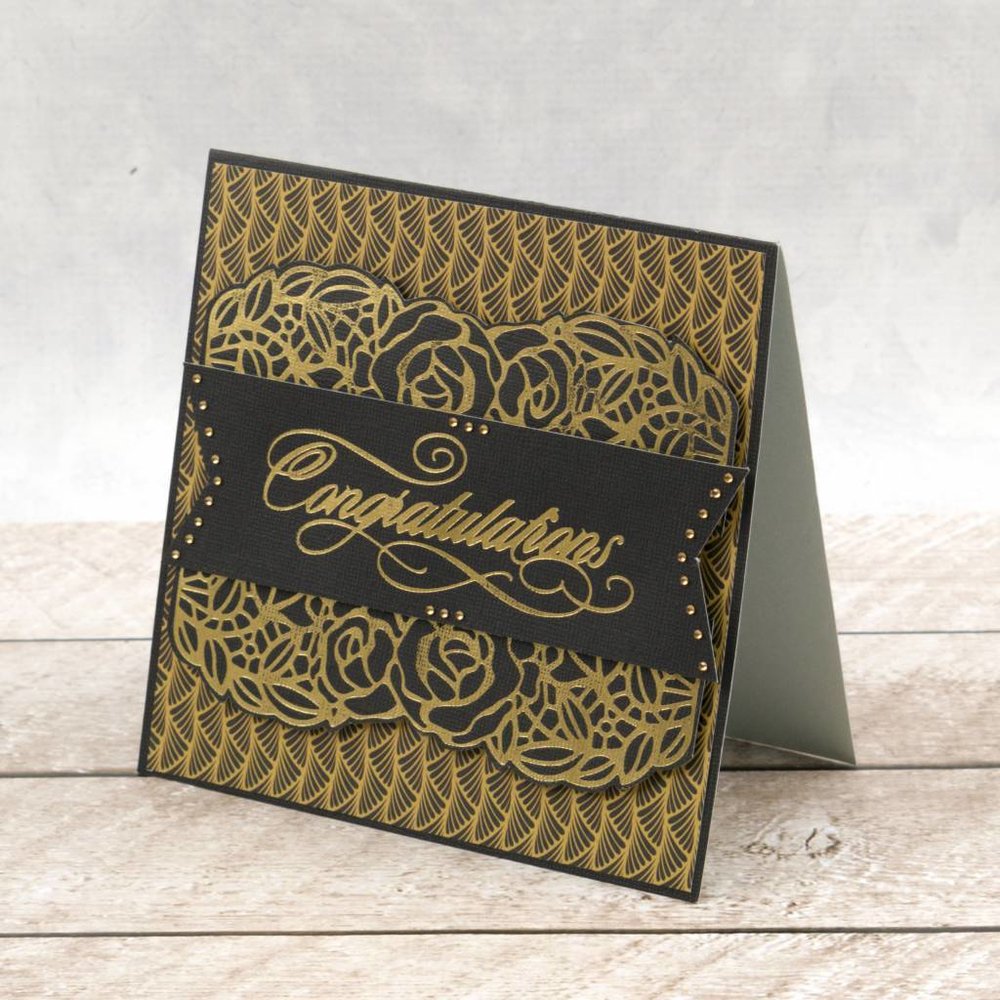 Couture Creations Hot Foil Stamp Rosey Border (CO725672) Couture Creations Hot Foil Stamp Rosey Border (CO725672)