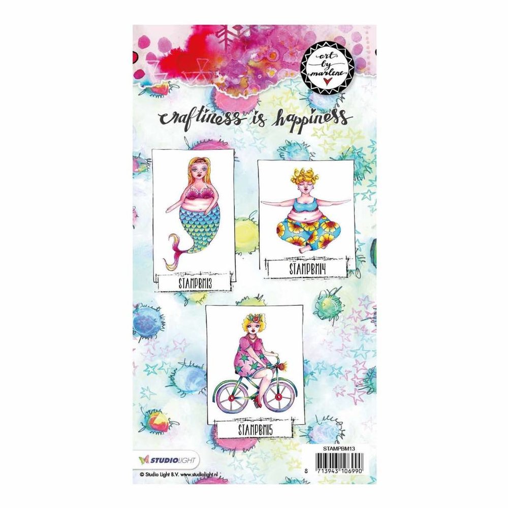 Studio Light Chubby Chicks Art By Marlene Cling Stamp (STAMPBM13)