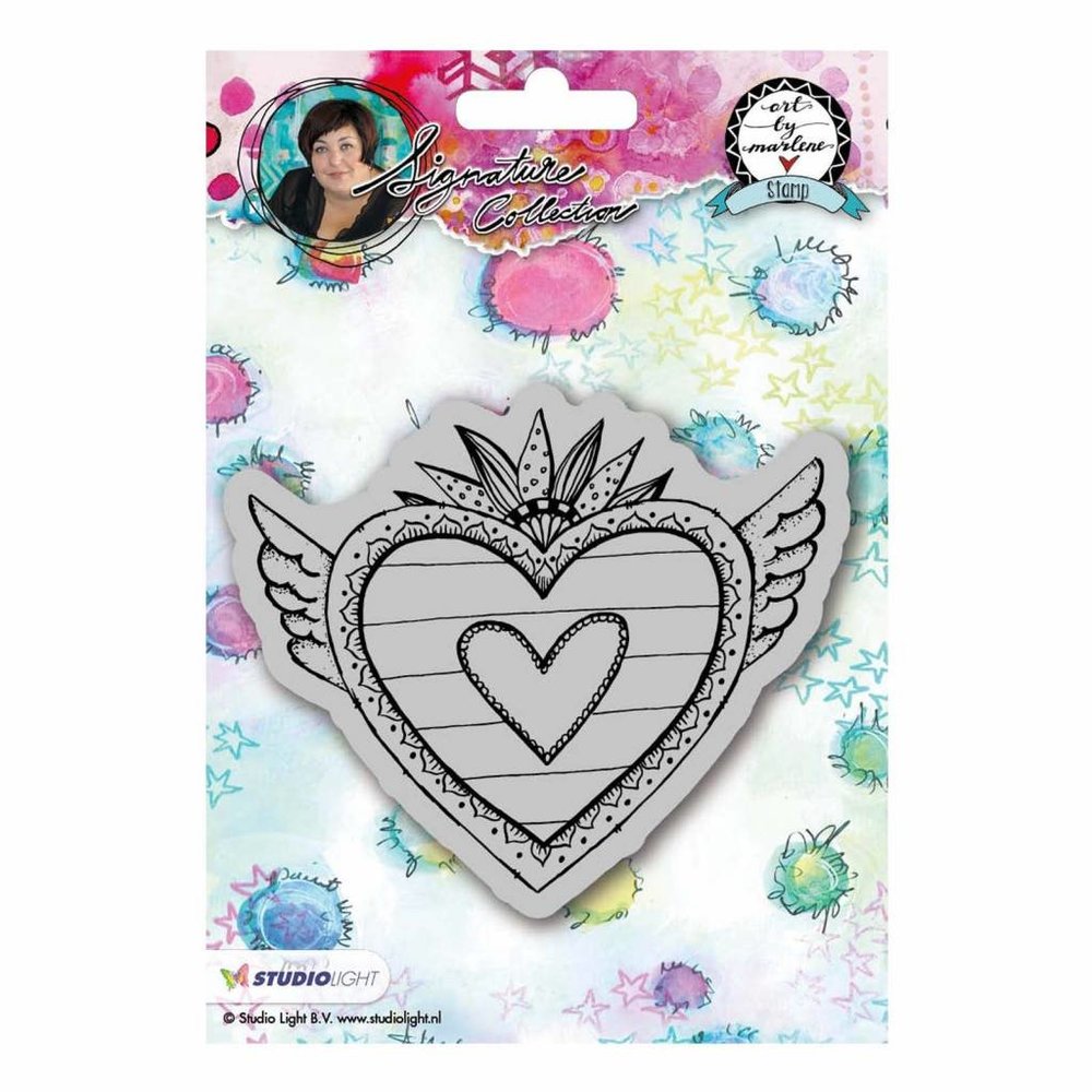 Studio Light Hearts Art By Marlene Cling Stamp (STAMPBM24)