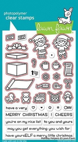 Lawn Fawn Holiday Helpers Clear Stamps (LF1767) Lawn Fawn Holiday Helpers Clear Stamps (LF1767)