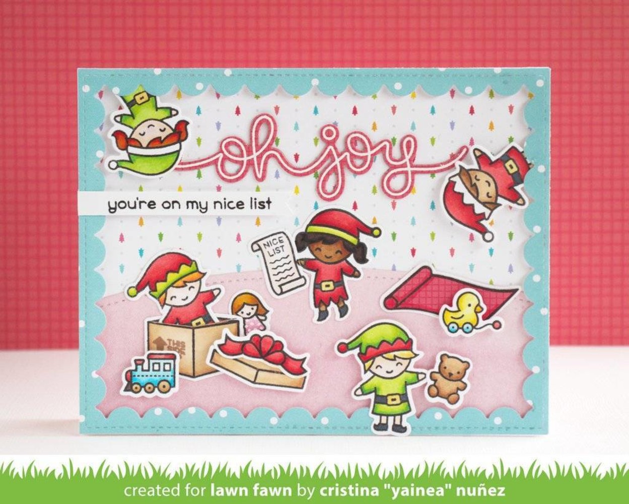 Lawn Fawn Holiday Helpers Clear Stamps (LF1767) Lawn Fawn Holiday Helpers Clear Stamps (LF1767)