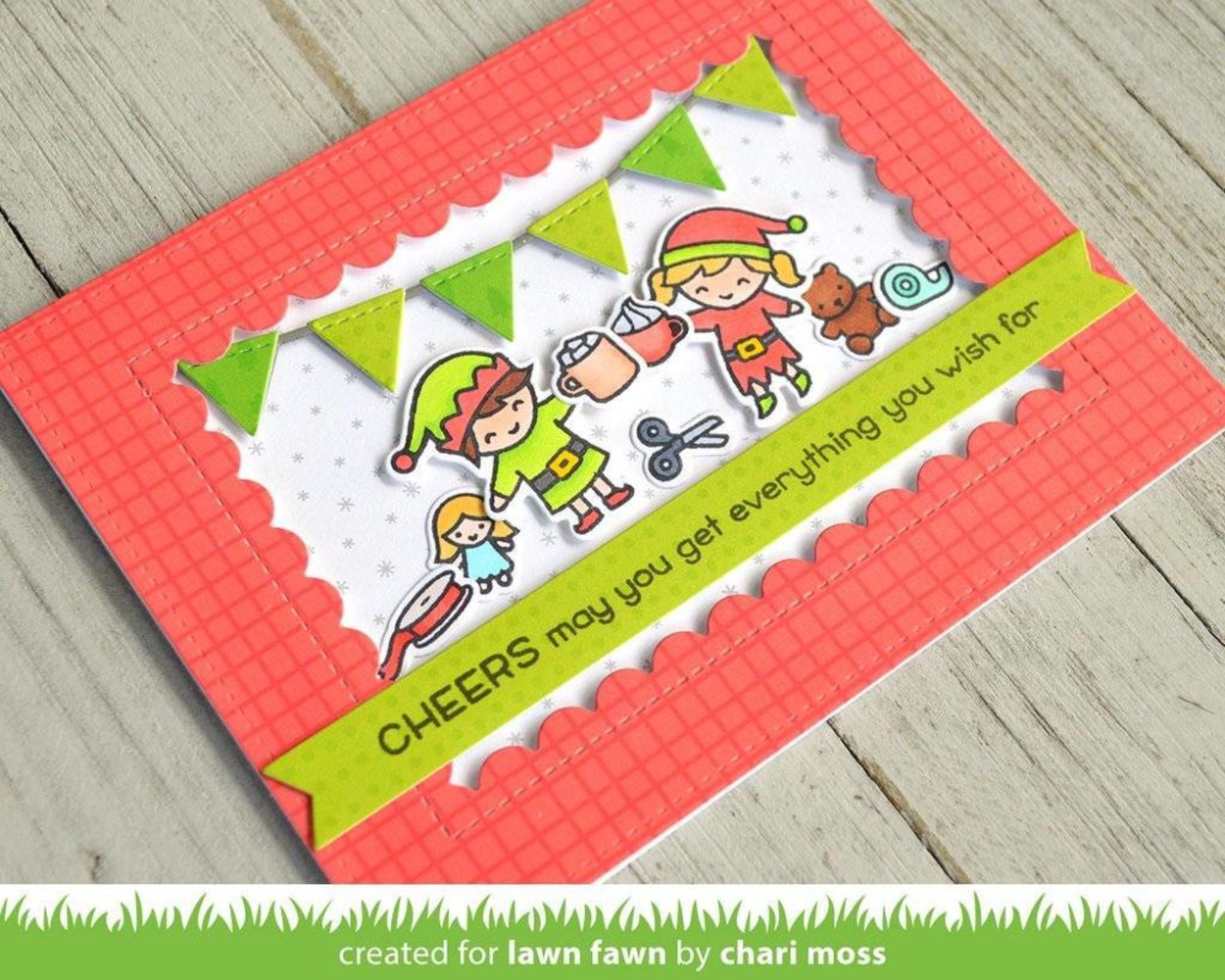 Lawn Fawn Holiday Helpers Clear Stamps (LF1767) Lawn Fawn Holiday Helpers Clear Stamps (LF1767)