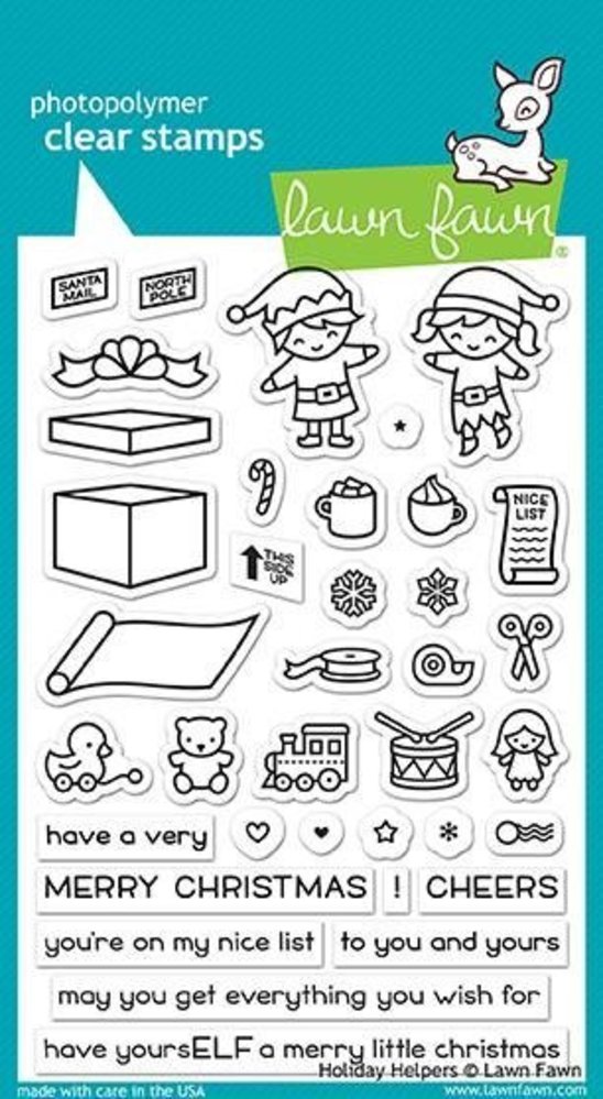 Lawn Fawn Holiday Helpers Clear Stamps (LF1767) Lawn Fawn Holiday Helpers Clear Stamps (LF1767)