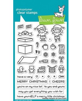Lawn Fawn Holiday Helpers Clear Stamps (LF1767)