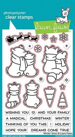 Lawn Fawn Winter Skies Clear Stamps (LF1763) Lawn Fawn Winter Skies Clear Stamps (LF1763)