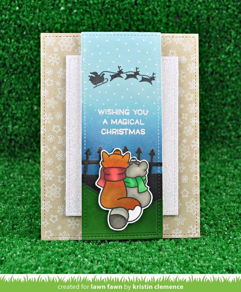 Lawn Fawn Winter Skies Clear Stamps (LF1763) Lawn Fawn Winter Skies Clear Stamps (LF1763)