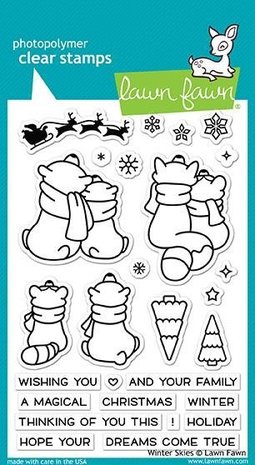 Lawn Fawn Winter Skies Clear Stamps (LF1763) Lawn Fawn Winter Skies Clear Stamps (LF1763)