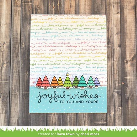 Lawn Fawn Winter Scripty Sentiments Clear Stamps (LF1773)