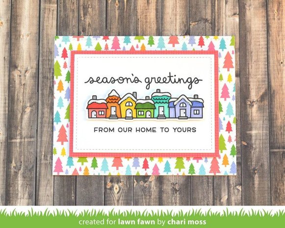 Lawn Fawn Winter Scripty Sentiments Clear Stamps (LF1773)