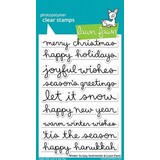 Lawn Fawn Winter Scripty Sentiments Clear Stamps (LF1773)