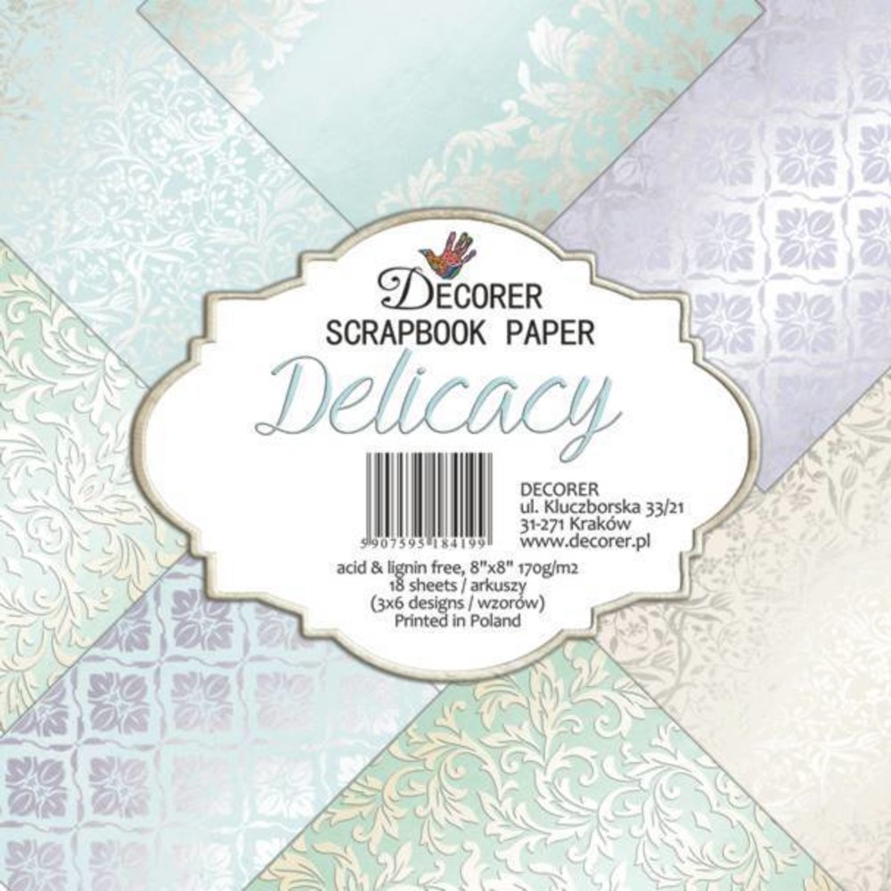 Decorer Delicacy 8x8 Inch Paper Pack (B21-419) Decorer Delicacy 8x8 Inch Paper Pack (B21-419)