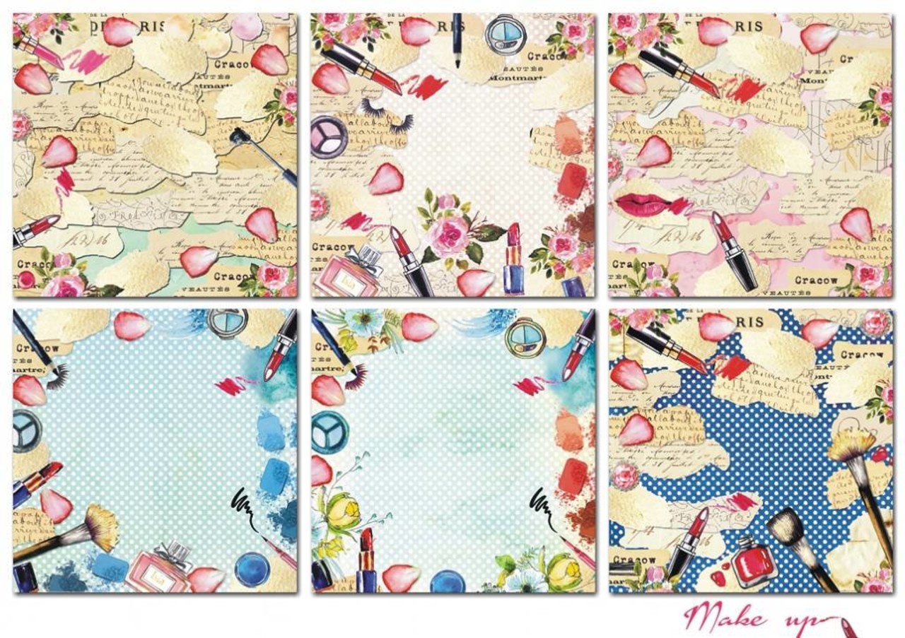 Decorer Make Up 8x8 Inch Paper Pack (B22-420) Decorer Make Up 8x8 Inch Paper Pack (B22-420)
