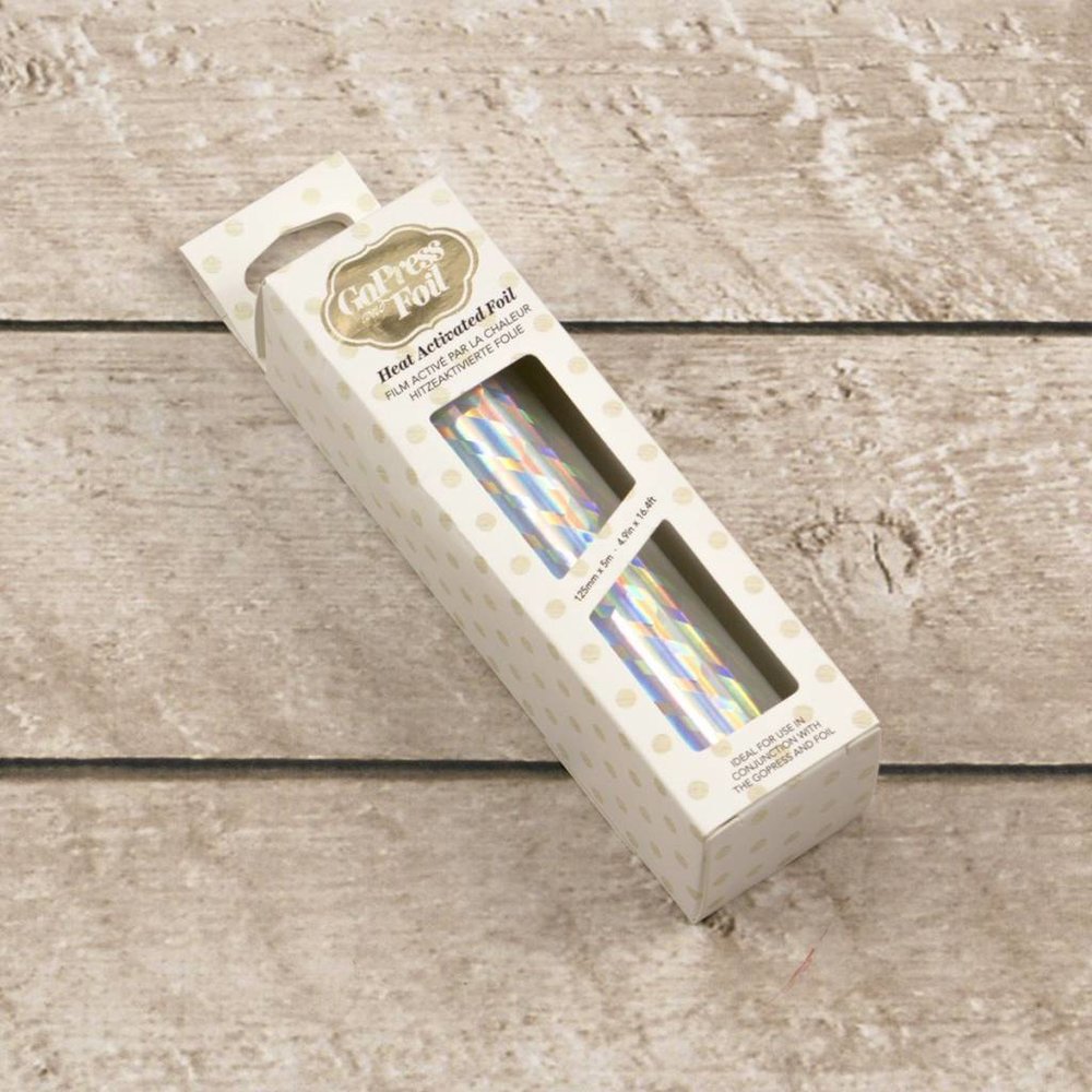 Couture Creations Heat Activated Foil Silver Iridescent Cube Pattern (CO726059) Couture Creations Heat Activated Foil Silver Iridescent Cube Pattern (CO726059)