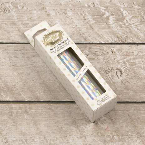 Couture Creations Heat Activated Foil Silver Iridescent Cube Pattern (CO726059) Couture Creations Heat Activated Foil Silver Iridescent Cube Pattern (CO726059)