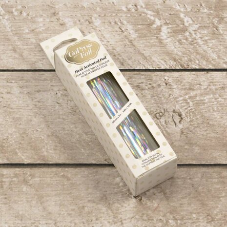 Couture Creations Heat Activated Foil Silver Iridescent Pillars Finish (CO726061)