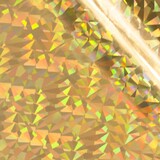 Couture Creations Heat Activated Foil Gold Iridescent Triangular Pattern (CO726063)
