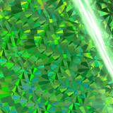 Couture Creations Heat Activated Foil Green Iridescent Triangular Pattern (CO726066)