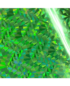 Couture Creations Heat Activated Foil Green Iridescent Triangular Pattern (CO726066) Couture Creations Heat Activated Foil Green Iridescent Triangular Pattern (CO726066)