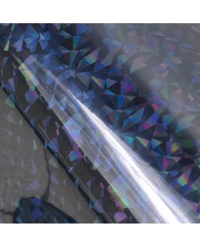 Couture Creations Heat Activated Foil Black Iridescent Triangular Pattern (CO726067) Couture Creations Heat Activated Foil Black Iridescent Triangular Pattern (CO726067)